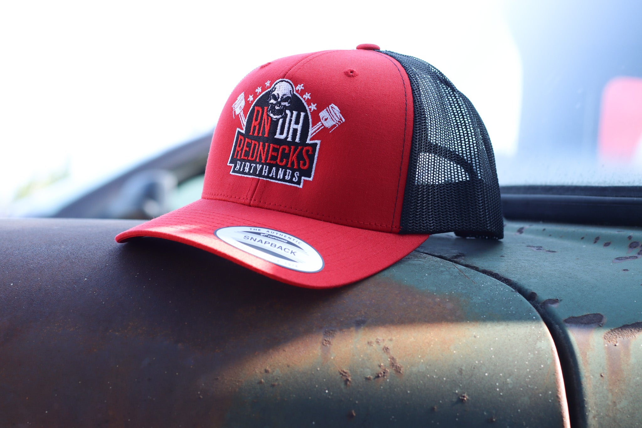 Red/Black Logo Trucker Hat