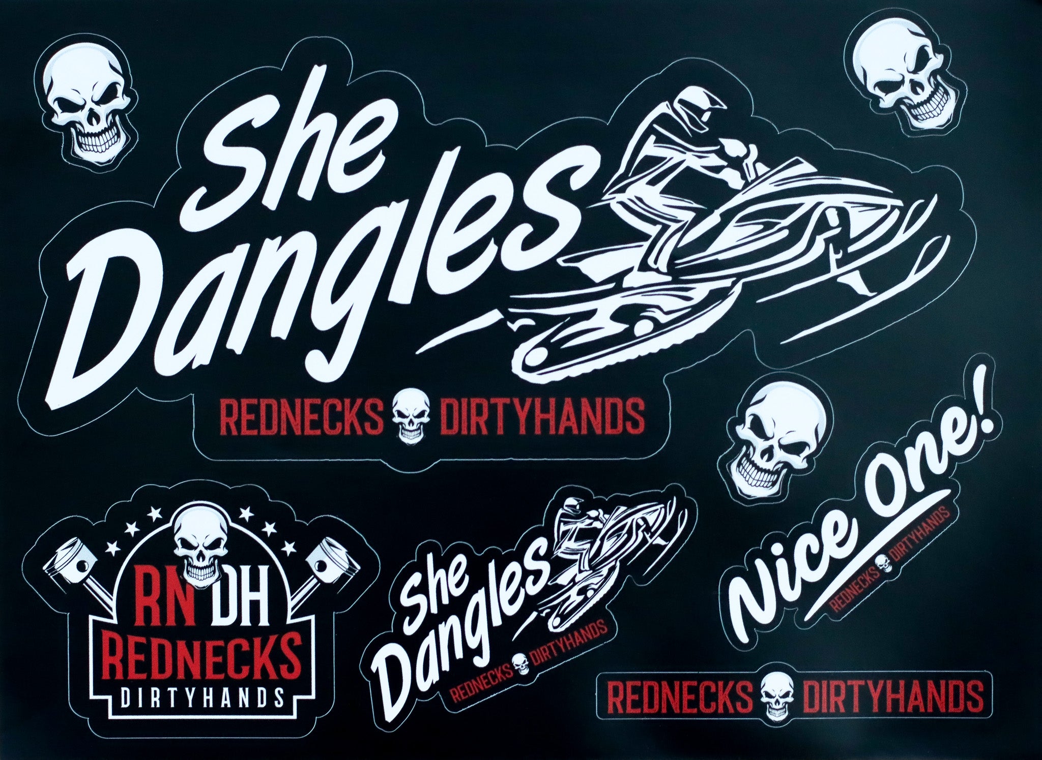 She Dangles Sticker Sheet